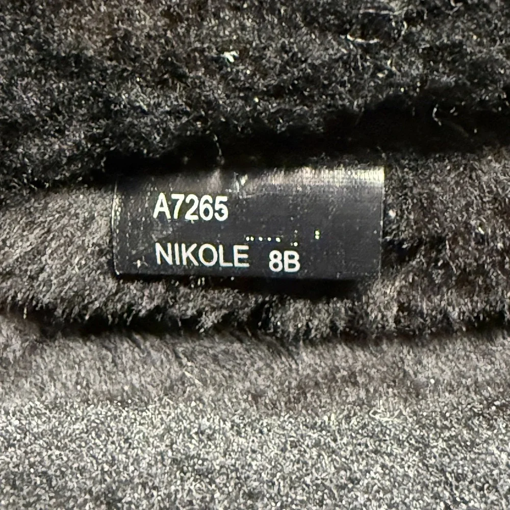 Coach Nikole Boots Womens 8 Y2K Mini Signature‎ Black Faux Sherpa Lined